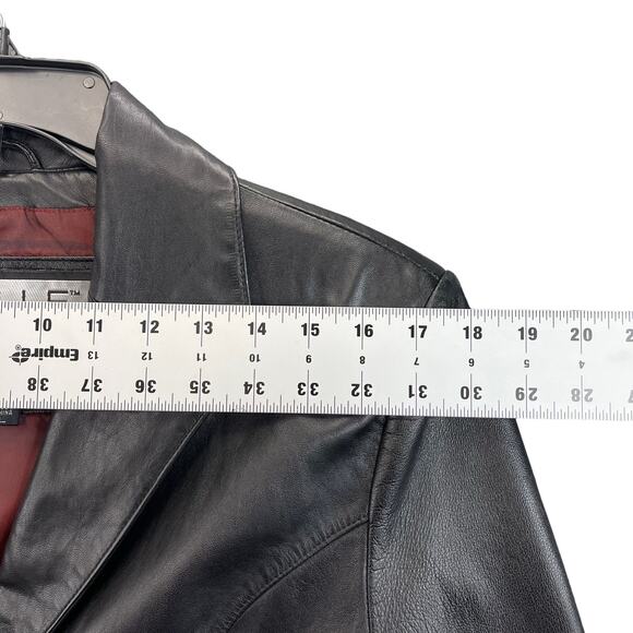 Pelle Studio Leather Jacket Women Size Large Black - Picture 7 of 12